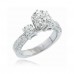 1.65 CT Women's Round Cut Diamond Engagement Ring 14k